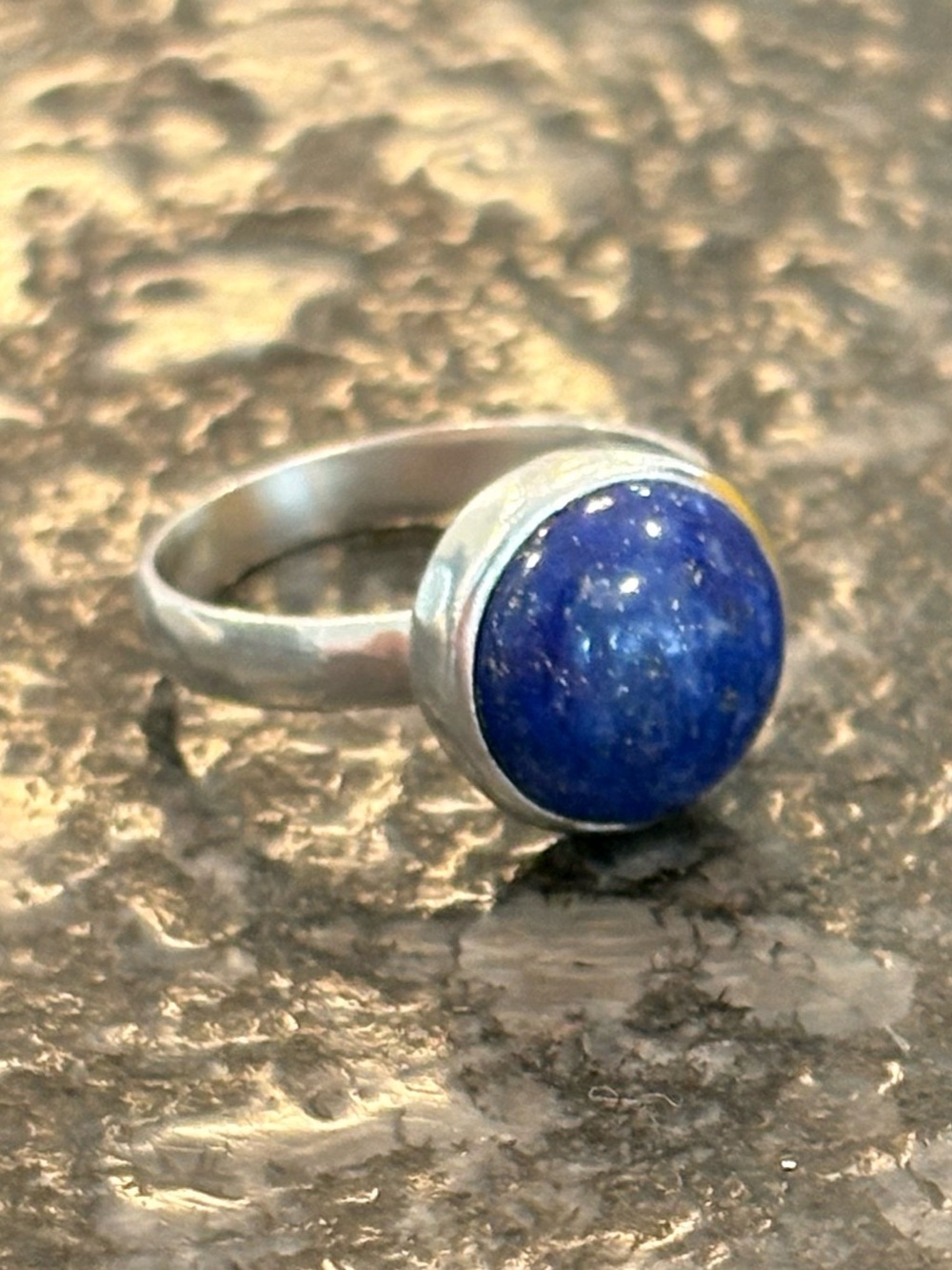 SILPADA 925 Sterling Silver "True Blue" Round Lapis Ring Size 7 R3053